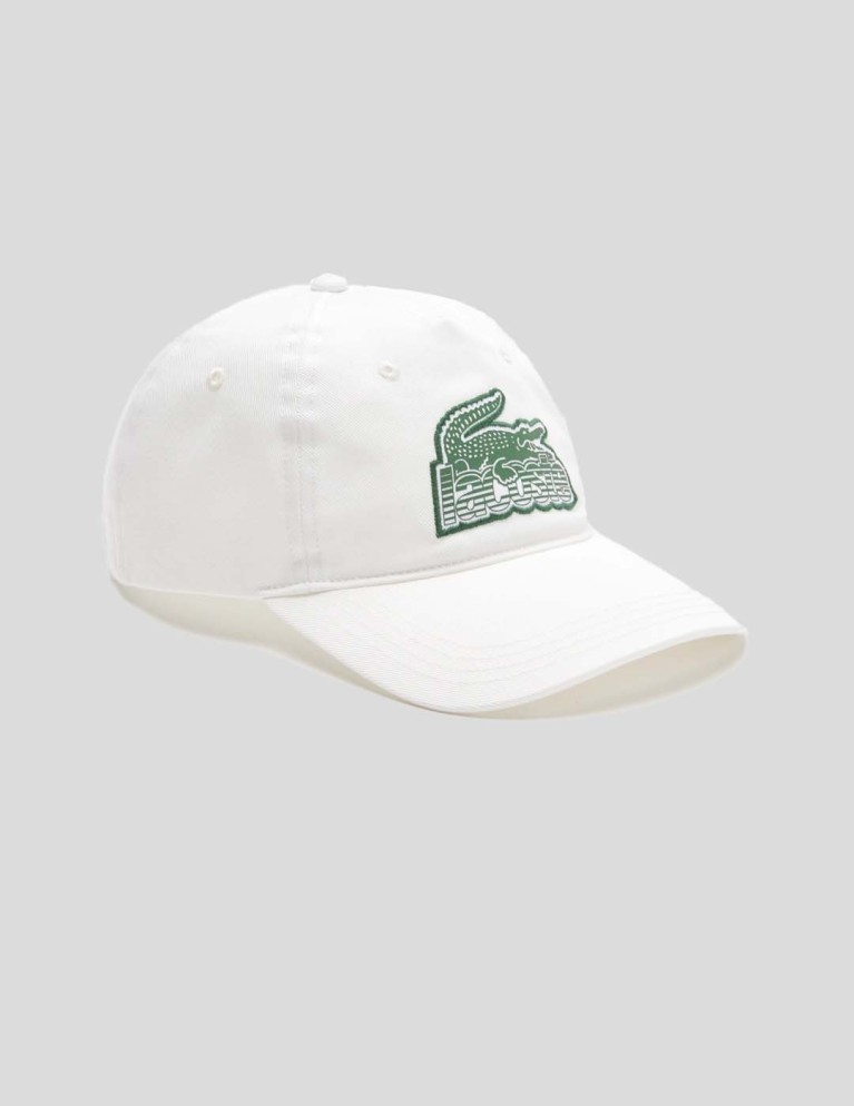 LASOSTE cap farine di coccodrillo patch